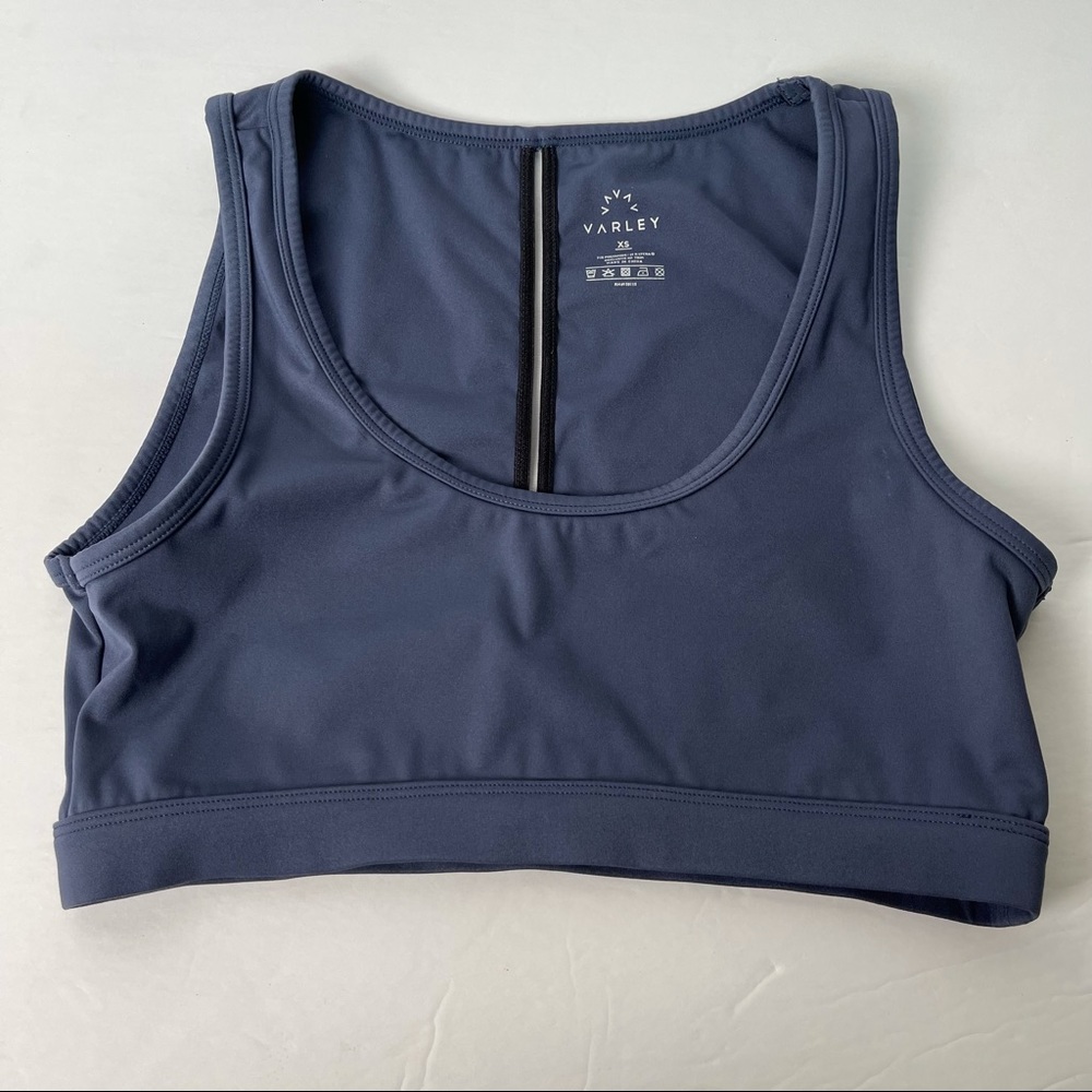 Varley athletic comfort sports bra navy blue XS